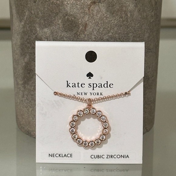Kate Spade Circle Rose Gold Necklace - Picture 5 of 7